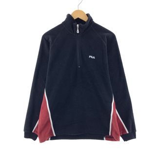 フィラ(FILA)の古着 フィラ FILA ハーフジップ フリースプルオーバー メンズM /eaa386689(その他)