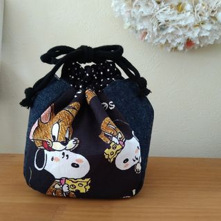 SNOOPY - 【コム様専用ページ】ハンドメイドポーチ ヒッコリーデニム