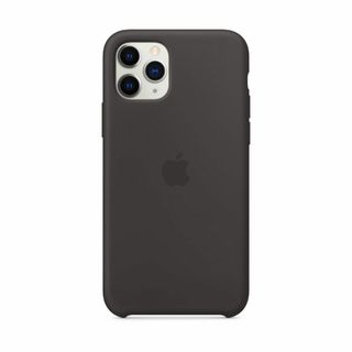 アップル(Apple)の【外箱無】iPhone11pro シリコン カバー 【アップル純正】ブラック(iPhoneケース)