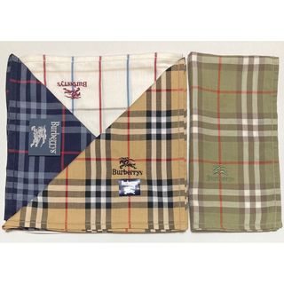 バーバリー(BURBERRY)の90s Burberrys ハンカチ デッドストック ノバチェック 未使用 貴重(ハンカチ)