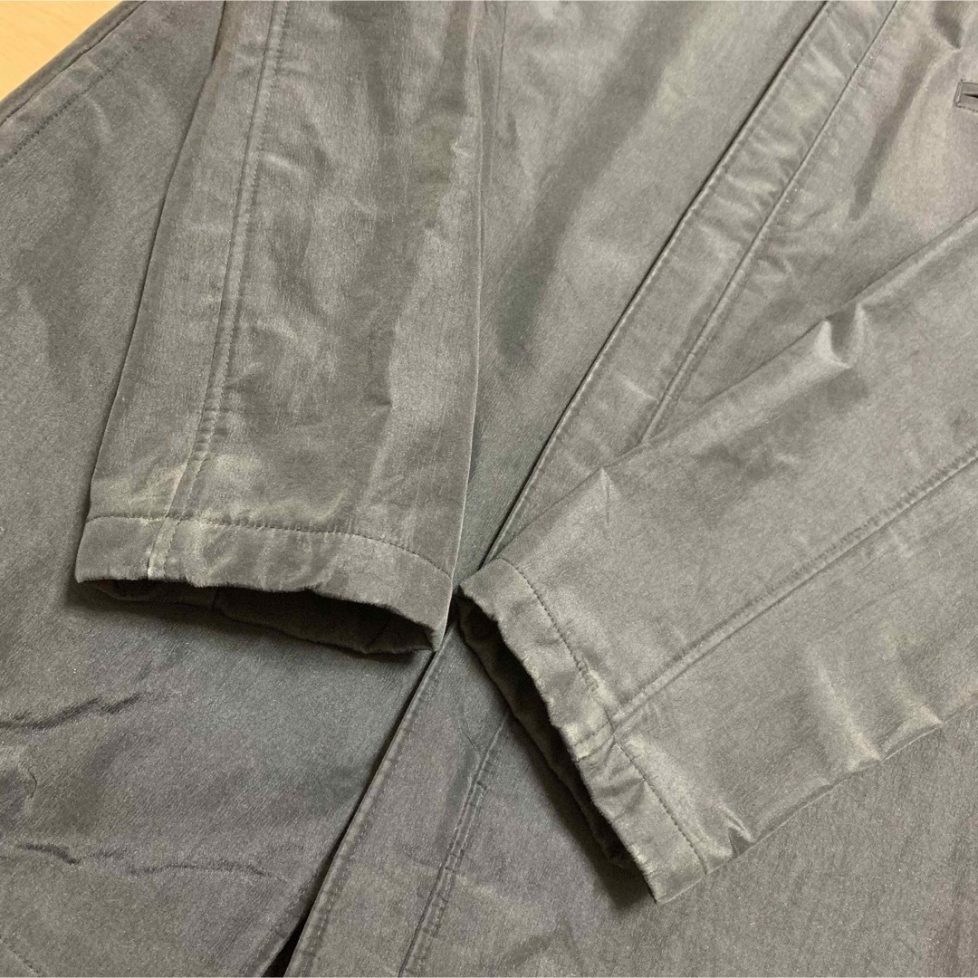匿名配送　フードミドルコート　ブラック メンズのジャケット/アウター(マウンテンパーカー)の商品写真