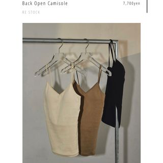 トゥデイフル(TODAYFUL)のtodayful Back Open Camisole(キャミソール)