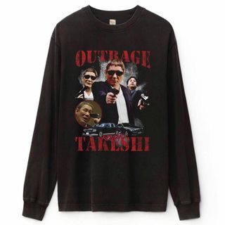 OUTRAGE 北野武 長袖 ロンＴ raptee vintage(Tシャツ/カットソー(七分/長袖))