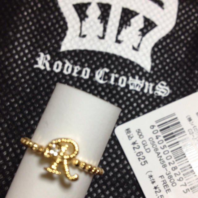 RODEO CROWNS(ロデオクラウンズ)のロデオ/新品ピンキーリング/ロゴとダイヤ レディースのアクセサリー(リング(指輪))の商品写真