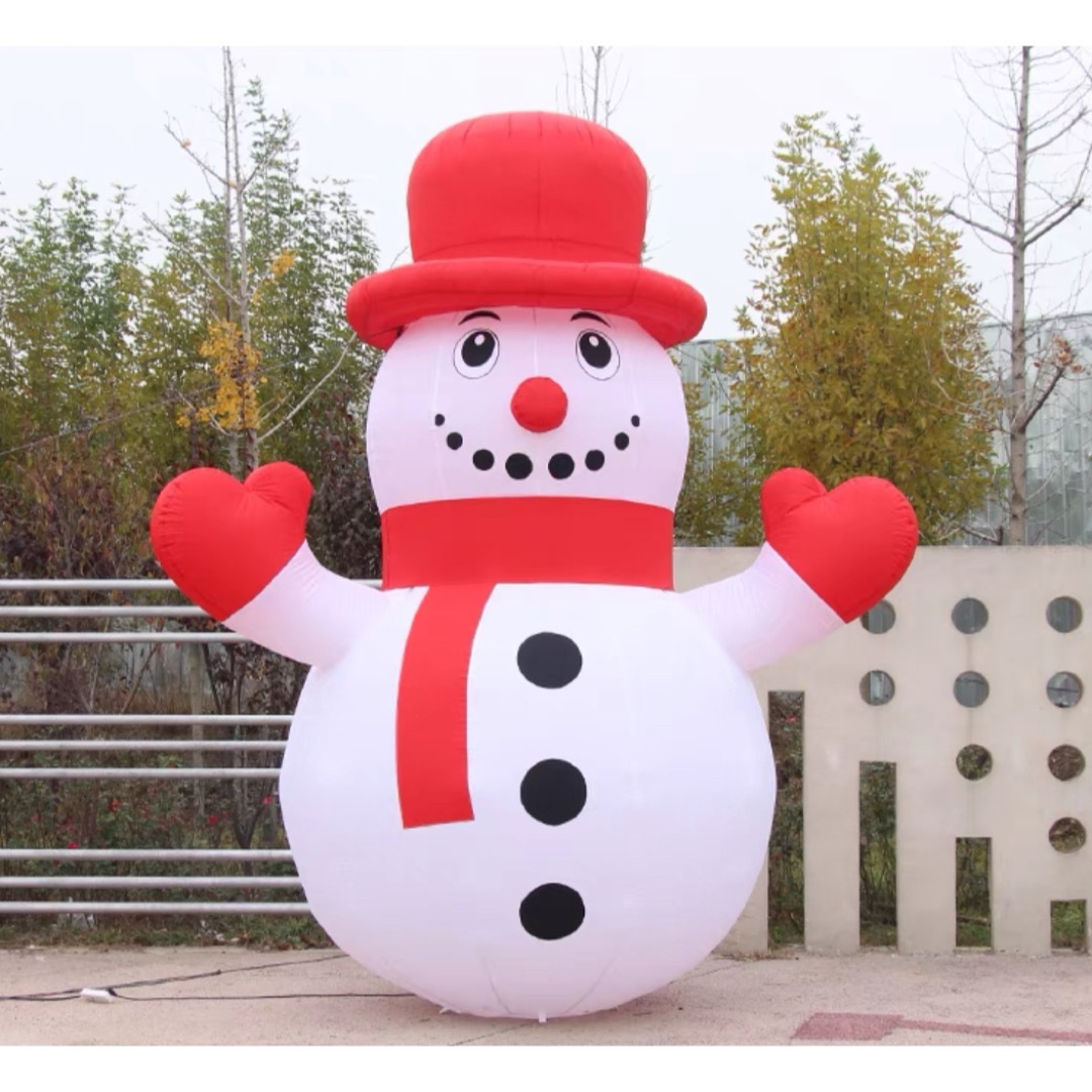 クリスマス飾り 雪だるまデコレーション インフレータブル 膨らます 庭 屋外装飾