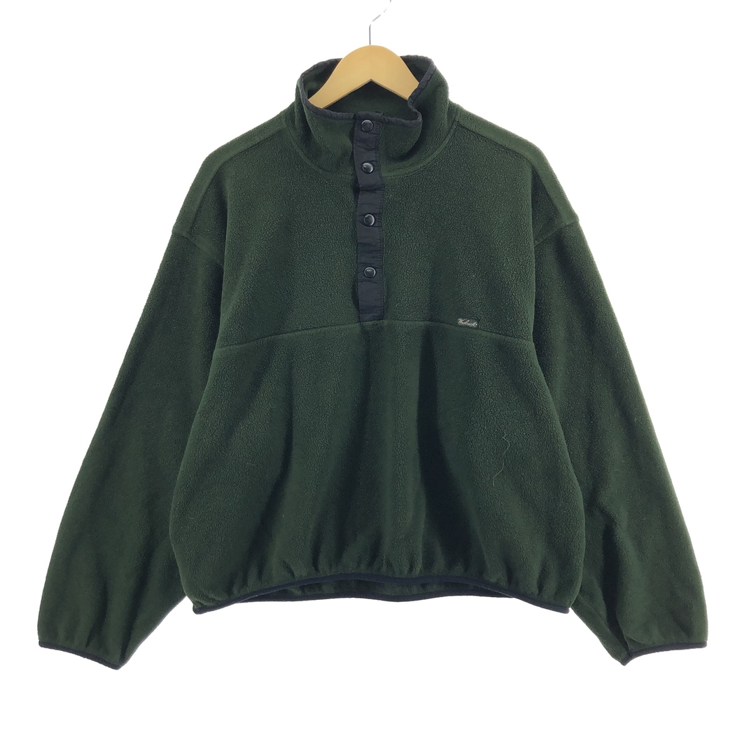 ウールリッチ WOOLRICH ハーフスナップ フリースプルオーバー USA製 メンズXXL /eaa385718