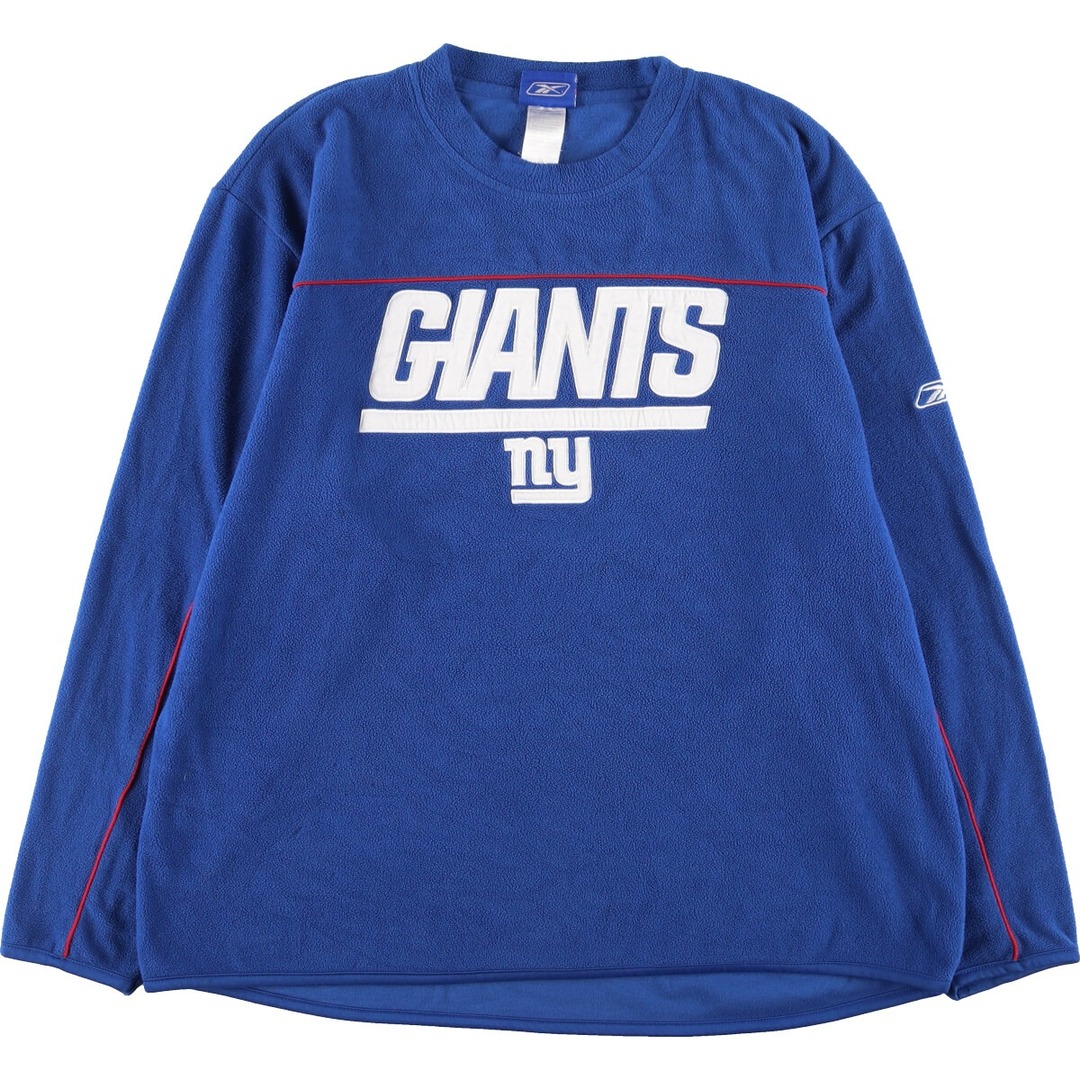 古着 リーボック Reebok NFL NEWYORK GIANTS ニューヨークジャイアンツ フリーススウェットシャツ トレーナー メンズXL  /eaa385702 | フリマアプリ ラクマ