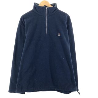 トミーヒルフィガー(TOMMY HILFIGER)の古着 トミーヒルフィガー TOMMY HILFIGER ハーフジップ フリースプルオーバー メンズL /eaa362119(その他)