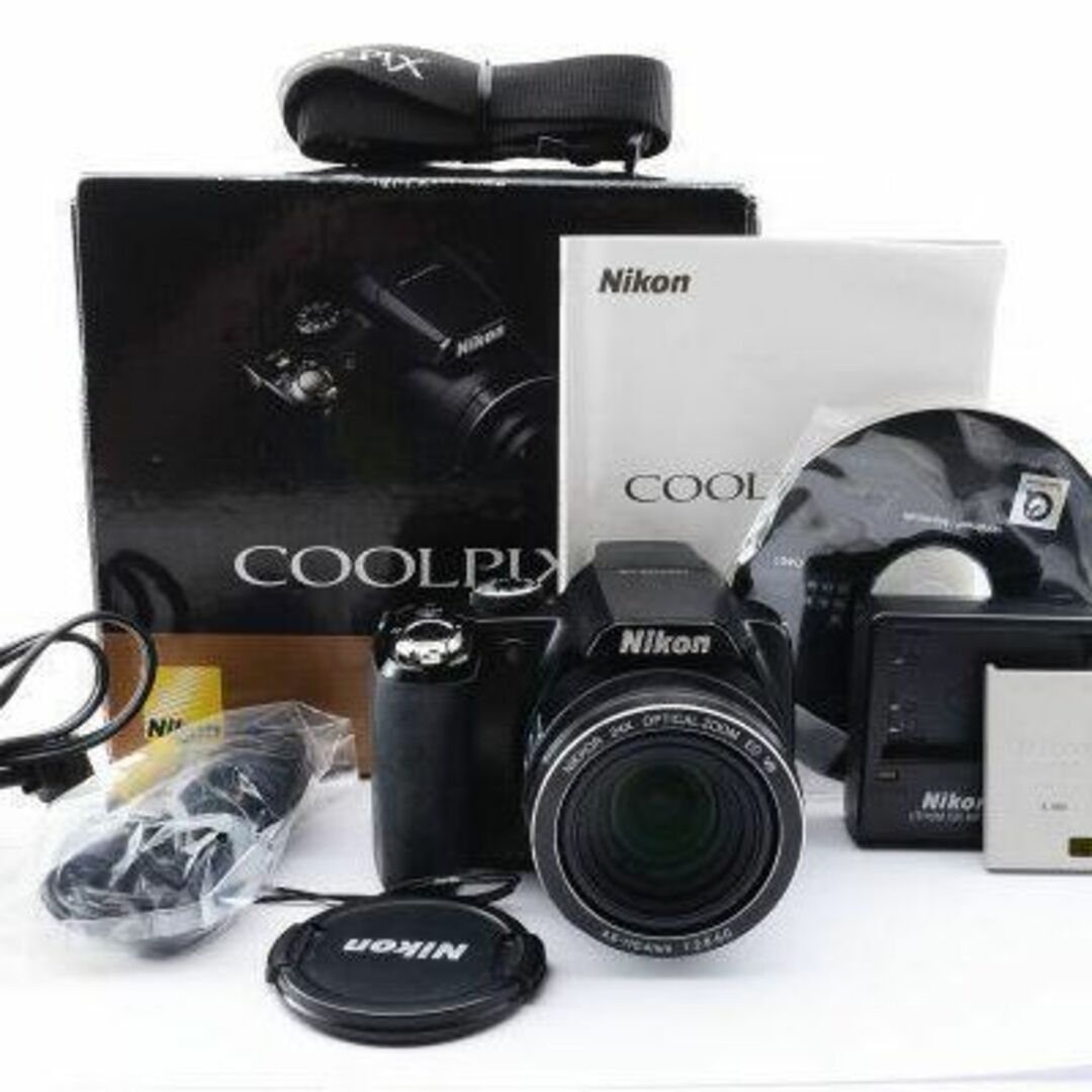 箱付き】 NIKON ニコン COOLPIX P90 コンパクトデジタルカメラの通販