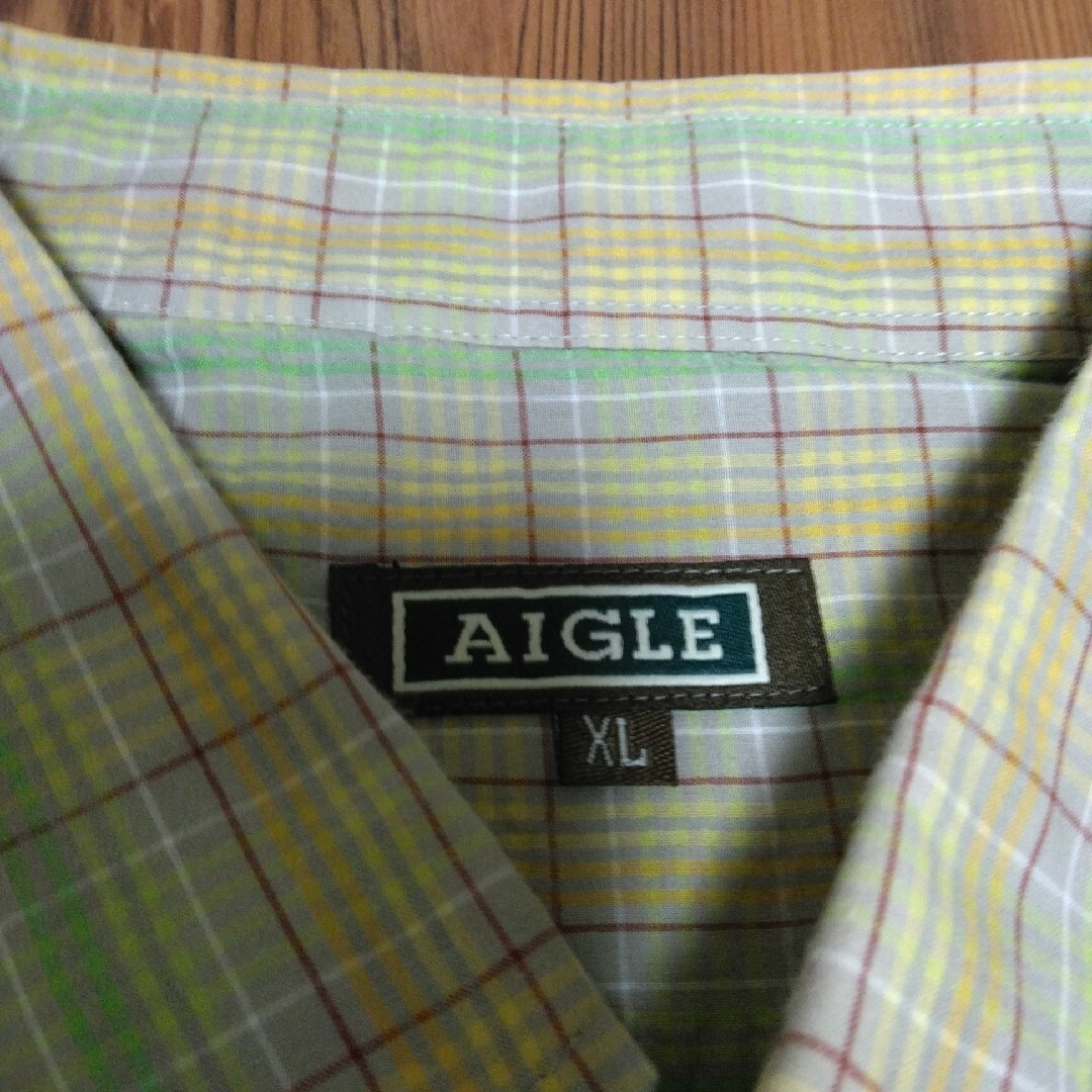 AIGLE(エーグル)の大きめXL AIGLE ボタンダウン チェック柄 長袖シャツ メンズのトップス(シャツ)の商品写真