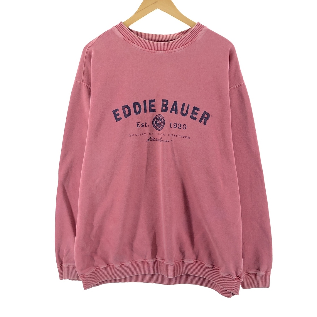 Eddie Bauer(エディーバウアー)の古着 90年代 エディーバウアー Eddie Bauer プリントスウェットシャツ トレーナー カナダ製 メンズXL ヴィンテージ /eaa384584 メンズのトップス(スウェット)の商品写真