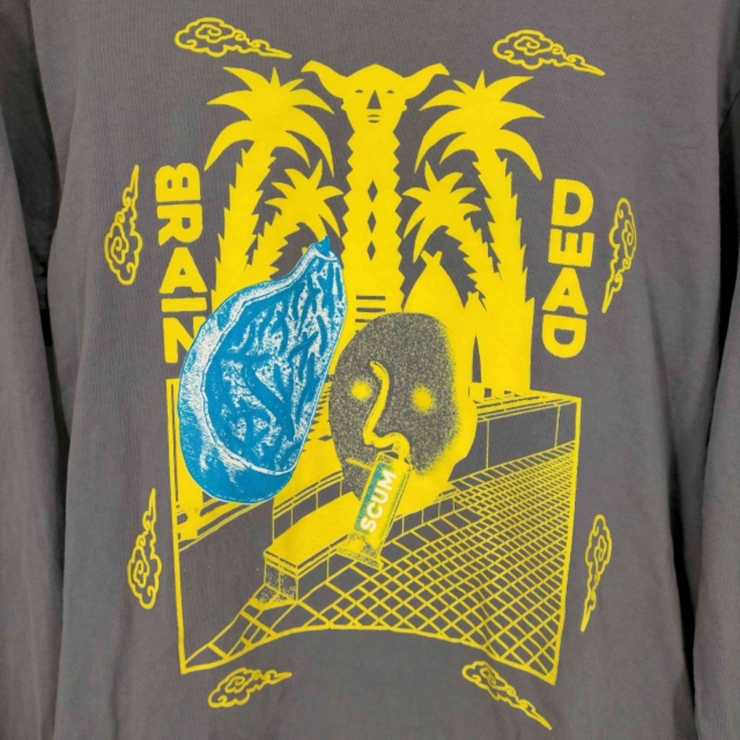 BRAIN DEAD(ブレインデッド) USA製 ロングスリーブTシャツ メンズ