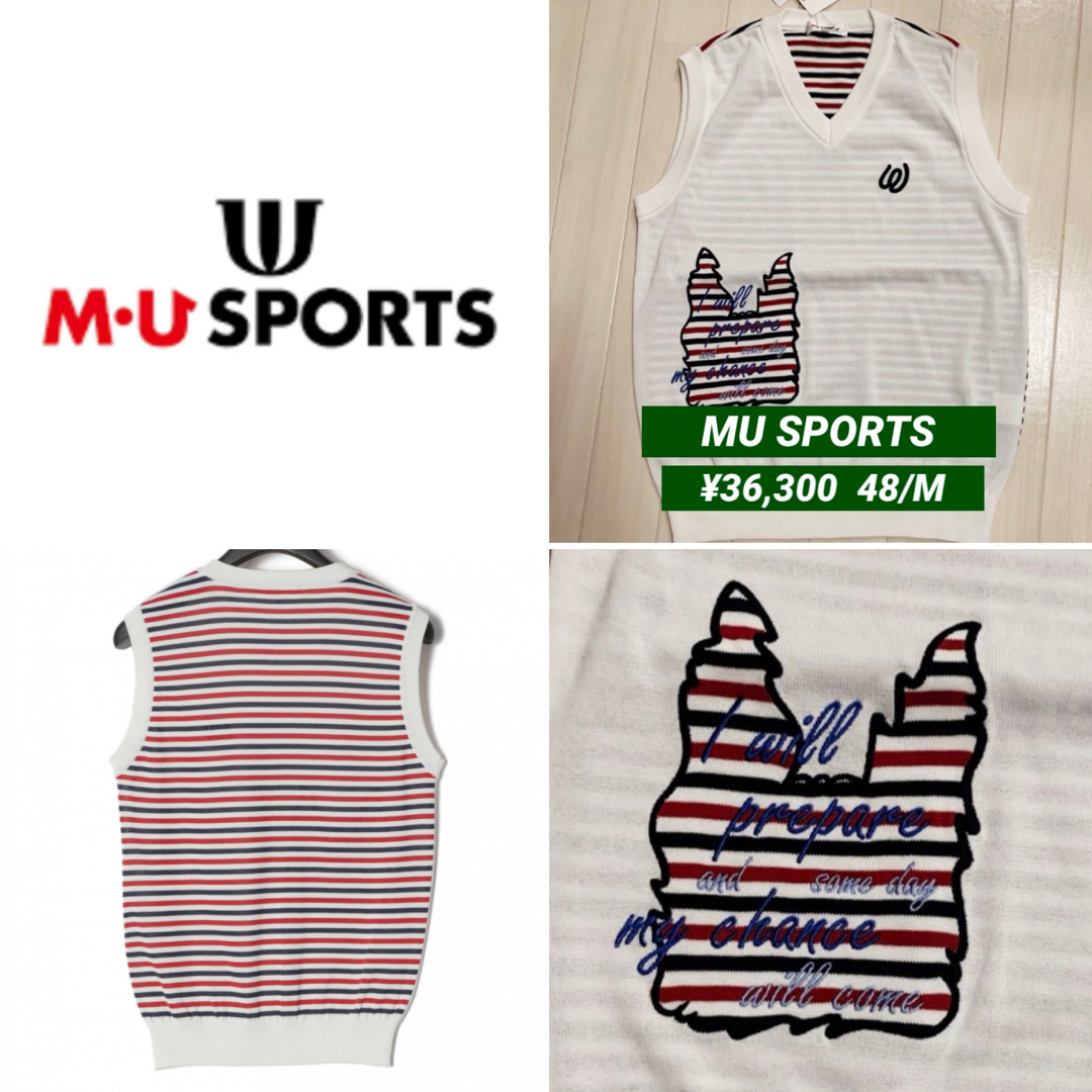 MU SPORTS  ミエコ　ウエサコ　ネックモック　40サイズ レディース　白