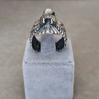 ☆NEW☆トルコ製 ハンドメイド 925silverリング (羽根を広げた鷲)(リング(指輪))