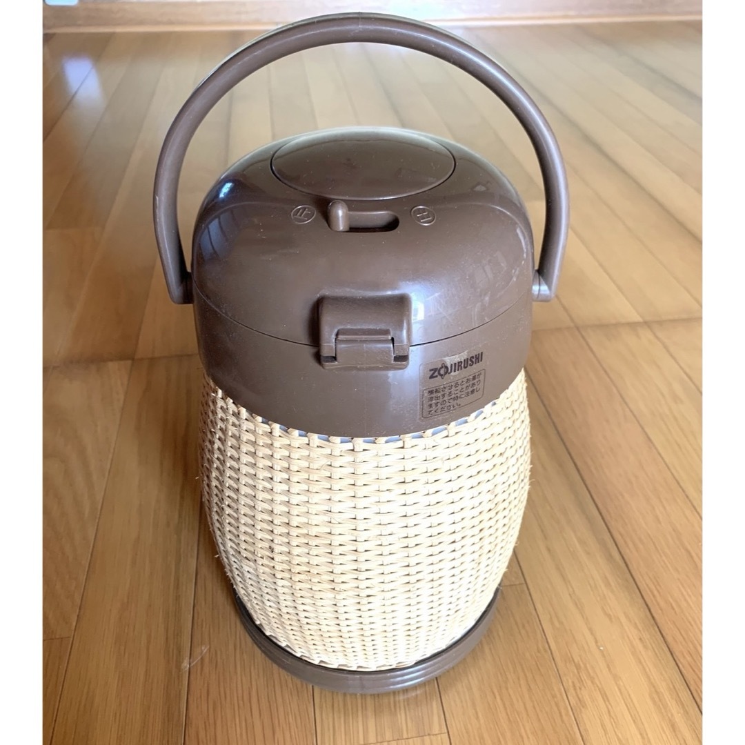 象印 - 【昭和レトロ】象印 天然藤 エアーポット ラタンポット 象印 - 【昭和レトロ】象印 天然藤 エアーポット ラタンポット