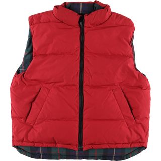 エディーバウアー(Eddie Bauer)の古着 エディーバウアー Eddie Bauer リバーシブル グースダウンベスト メンズL /eaa385165(ベスト)