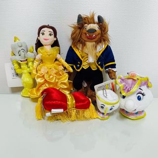 ビジョトヤジュウ(美女と野獣)の美女と野獣　ぬいぐるみバッジ　TDR購入品(キャラクターグッズ)