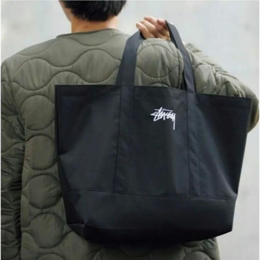 STUSSY(ステューシー)の［新品未使用］STUSSY トートバッグ　ブラック メンズのバッグ(トートバッグ)の商品写真