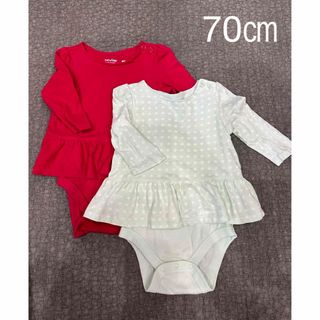 ベビーギャップ(babyGAP)のBABY GAP ロンパース　ワンピース　セット　ドット(ロンパース)