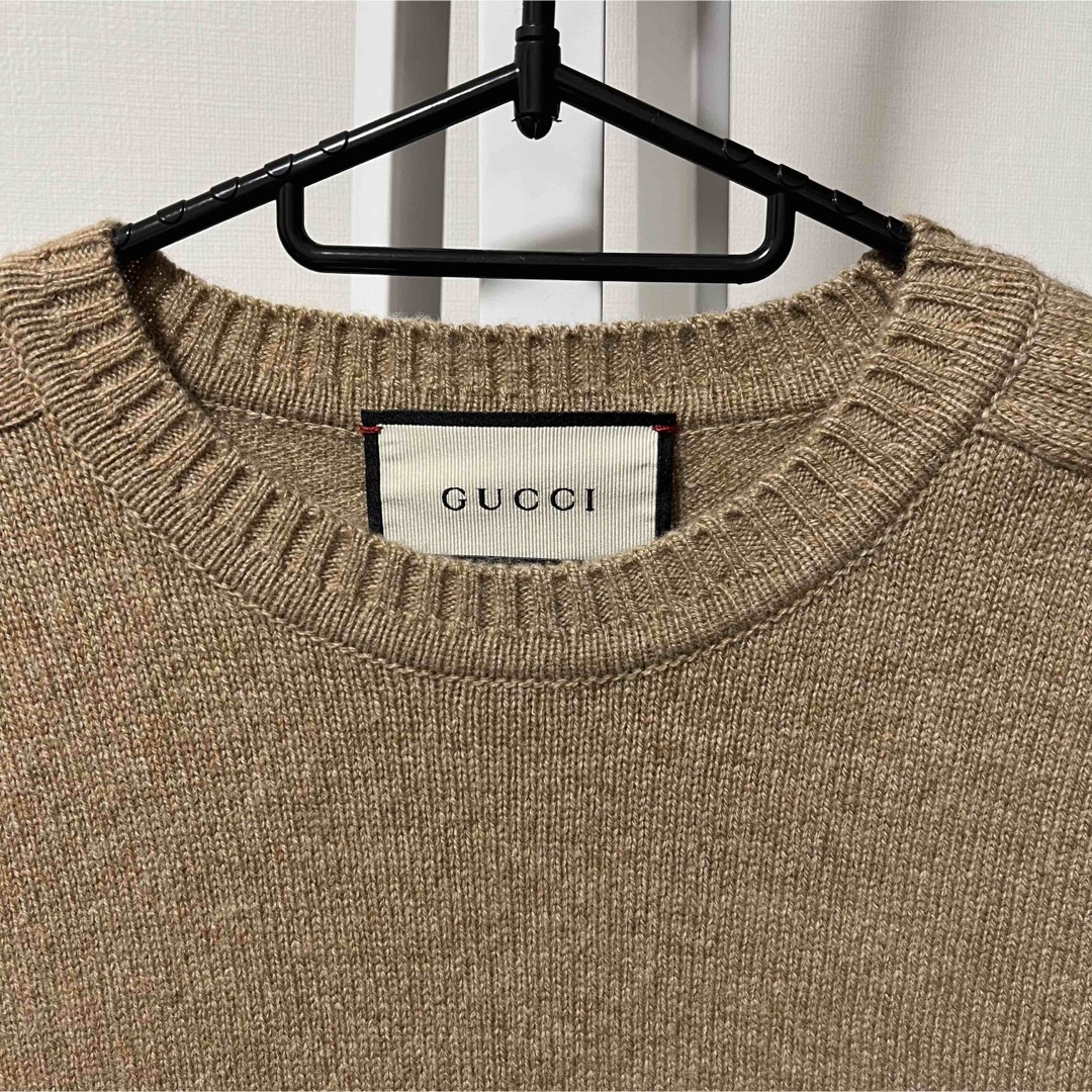 Gucci(グッチ)のGUCCI グッチ セーター 半袖 ブラウン ホースビット カシミア  レディースのトップス(ニット/セーター)の商品写真