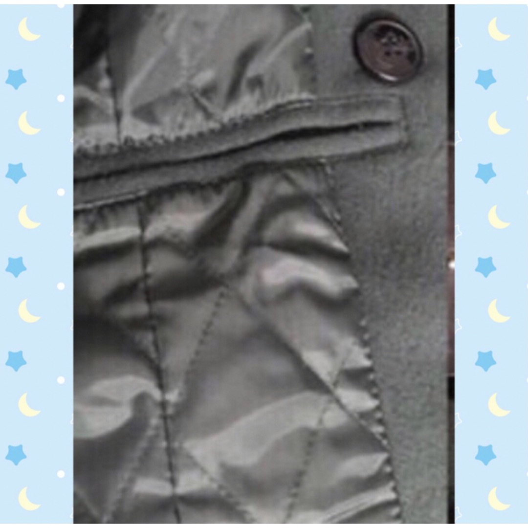 新品未使用 ショート丈 レザーコンビ Pコート メンズ Mサイズ メンズのジャケット/アウター(ピーコート)の商品写真