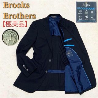 美品 Brooks Brothers 紺ブレザー 銀ボタン ブルックスクール Ｌ-