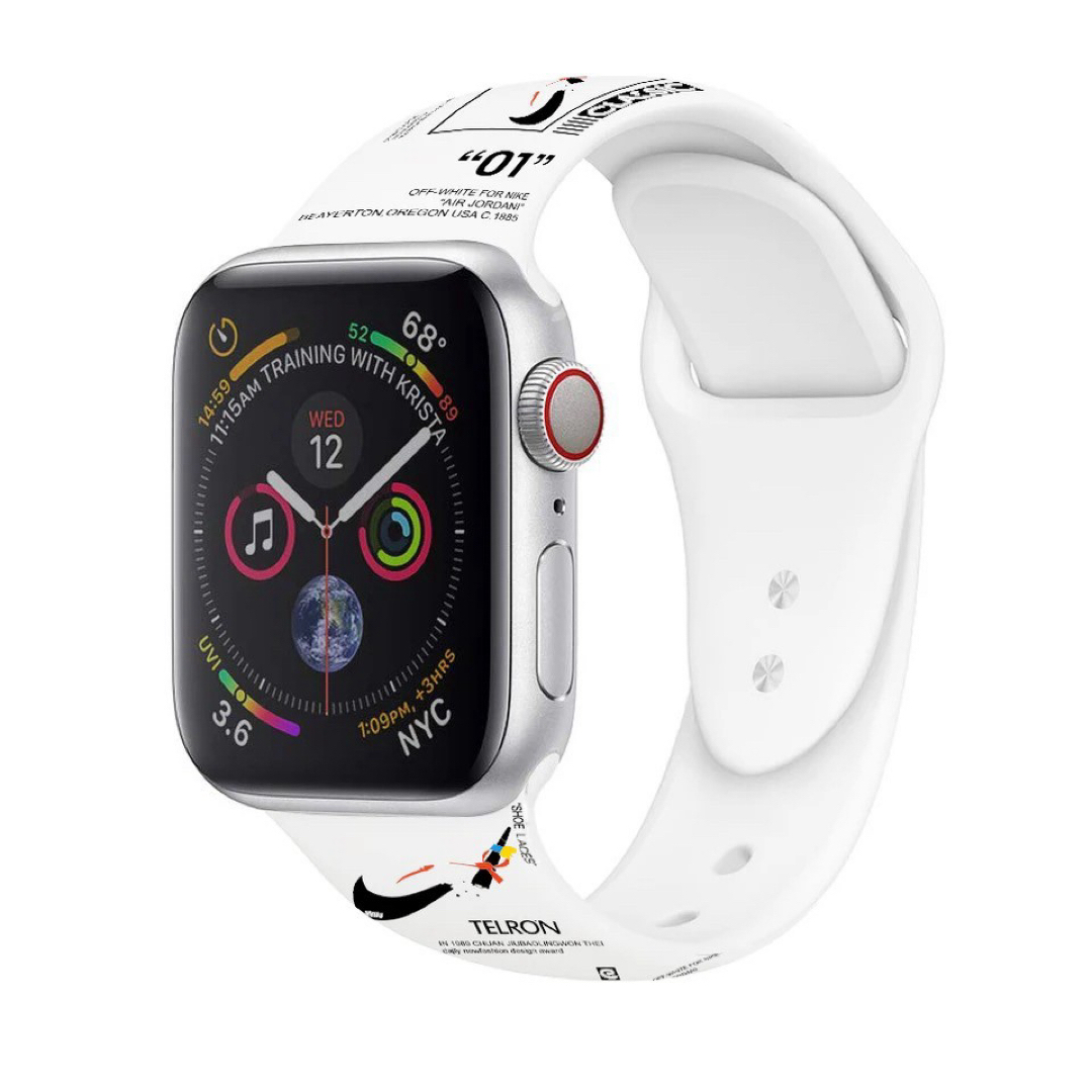 Apple Watch バンド ブラック ホワイト38/40/41 2つセットの通販 by