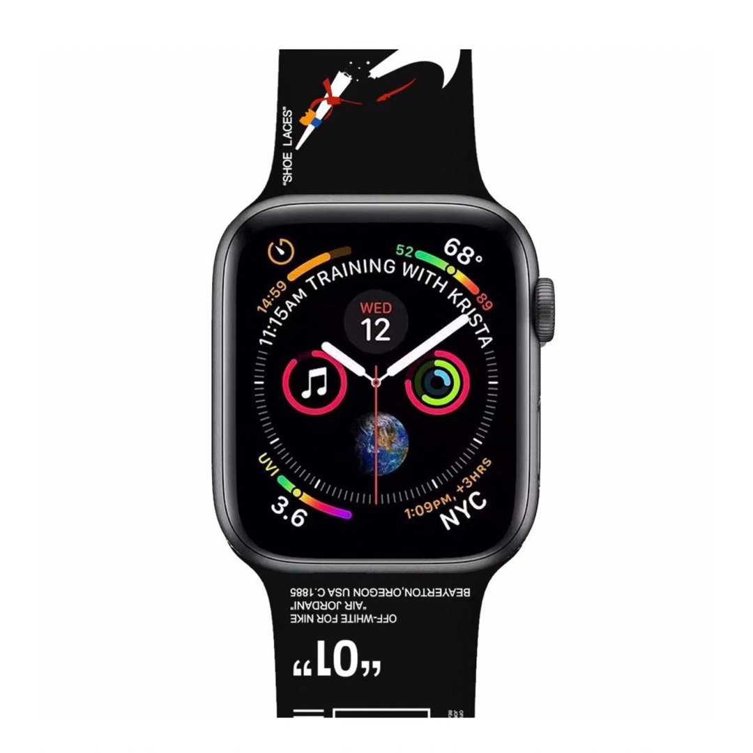 Apple Watch バンド ブラック ホワイト38/40/41 2つセットの通販 by