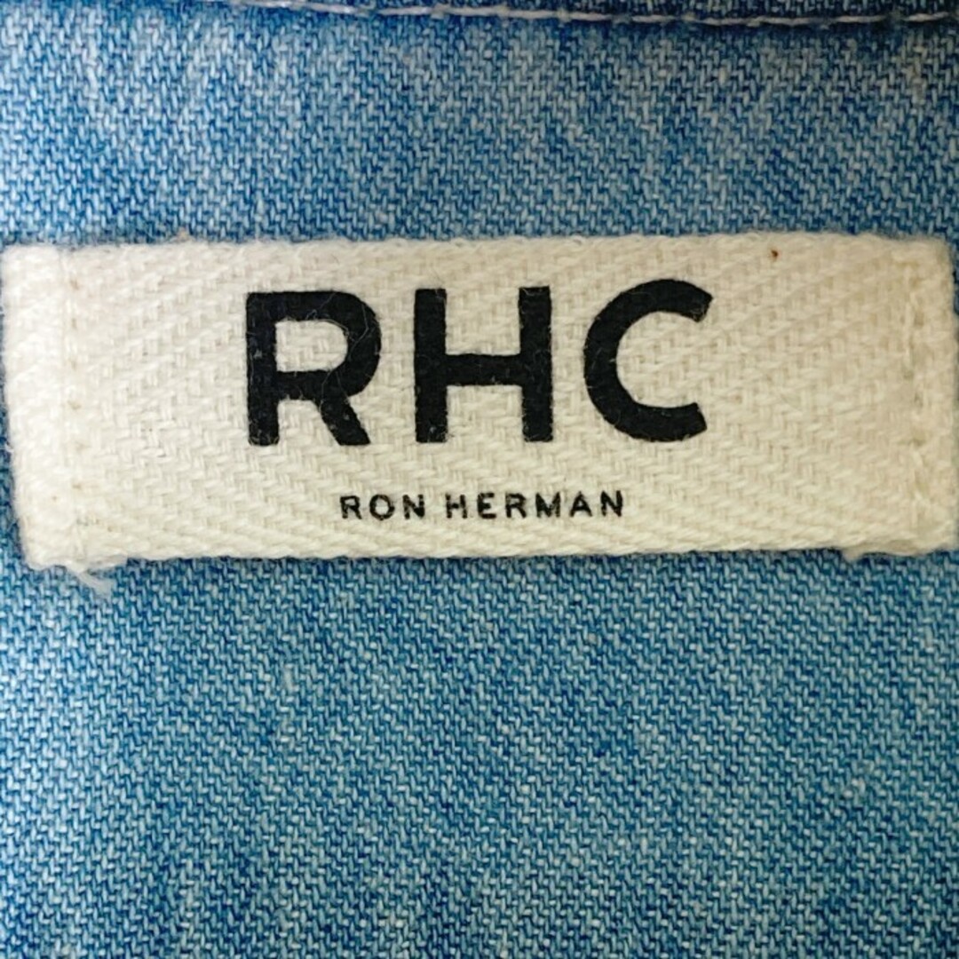 ★RHC ロンハーマン2520400100 バック刺繍 リブデニムジャケット 609 ジャケット 上着 刺繍 ブルー sizeL 2