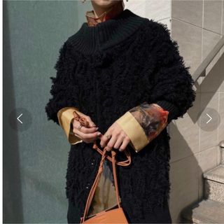 アメリヴィンテージ(Ameri VINTAGE)の専用　AMERIアメリ☆2WAY FLUFFY FRINGE KNIT 訳あり(ニット/セーター)