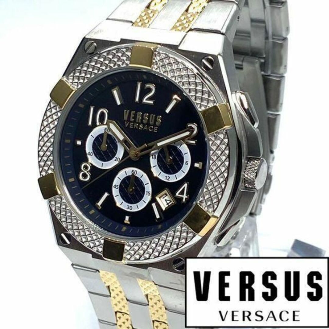 Versus Versace ヴェルサス ヴェルサーチ メンズ 腕時計 イタリア耐水性50メートル付属品