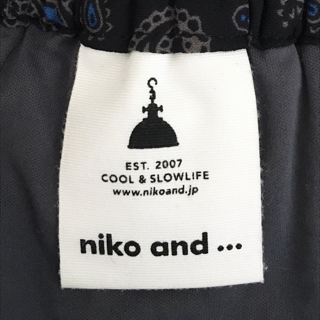 niko and...(ニコアンド)の美品 nico and... ペイズリー柄 プリーツスカート ロングスカート レディースのスカート(ロングスカート)の商品写真