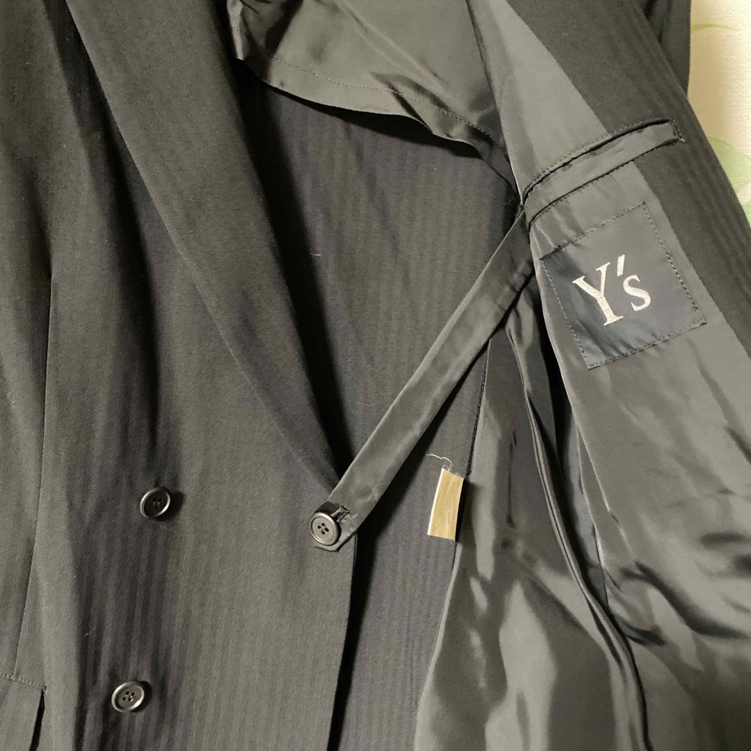 Yohji Yamamoto - ヨウジヤマモト ウールギャバ黒ストライプ Yohji Yamamoto - ヨウジヤマモト ウールギャバ黒ストライプ