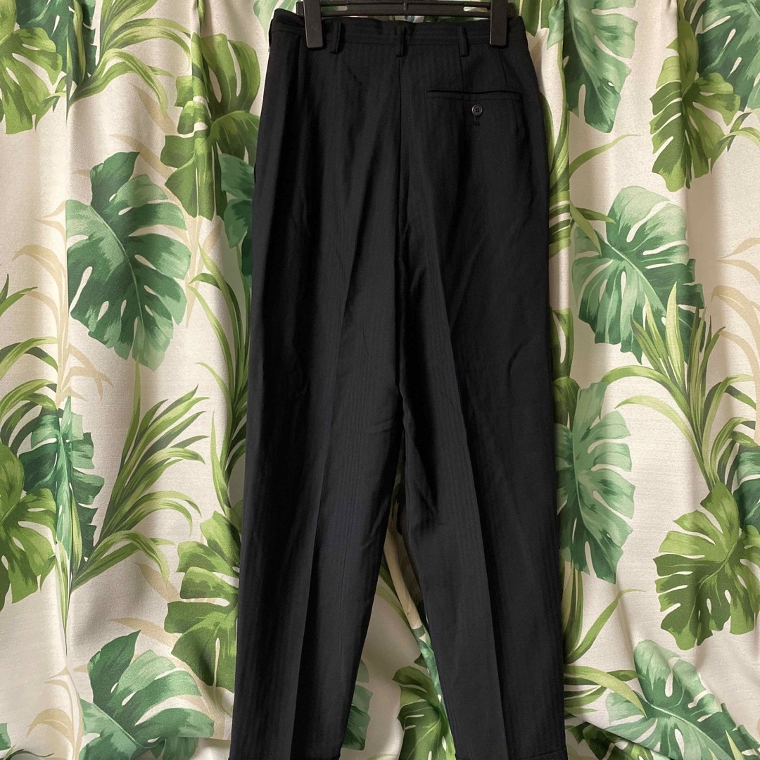 Yohji Yamamoto - ヨウジヤマモト ウールギャバ黒ストライプ Yohji Yamamoto - ヨウジヤマモト ウールギャバ黒ストライプ