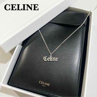 celine - 新品未使用 CELINE セリーヌ ゴシックロゴ ネックレスの通販