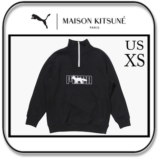 メゾンキツネ(MAISON KITSUNE')のプーマ x メゾンキツネ　ハーフジップ スウェット　(US) XS(スウェット)