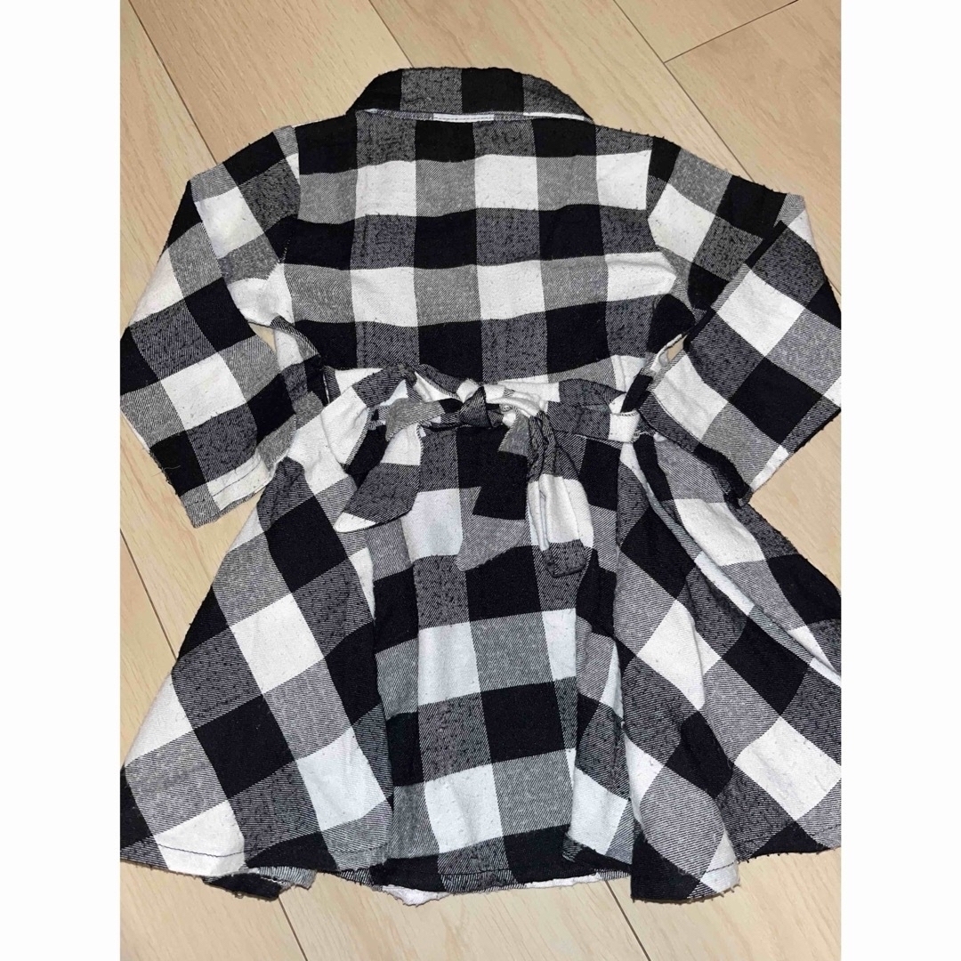 petit main(プティマイン)のキッズワンピース　チェックシャツ キッズ/ベビー/マタニティのキッズ服女の子用(90cm~)(ワンピース)の商品写真