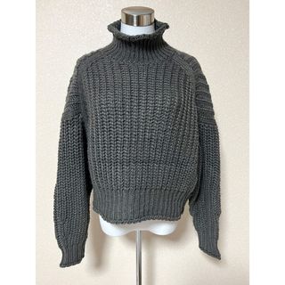 エイチアンドエム(H&M)のH&M チャンキー ニット セーター ダークグレー M(ニット/セーター)