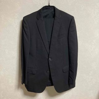 アオヤマ(青山)のパンツ2本付き　洋服の青山　セットアップウールスーツ　ブラック(セットアップ)