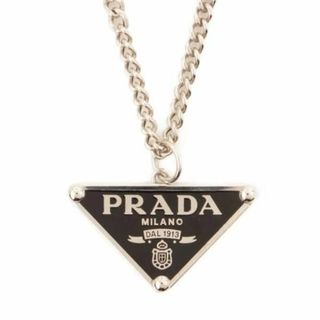 プラダ(PRADA)の【ブラック】数量限定　PRADA　ロゴ　ネックレス(ネックレス)