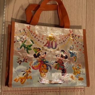 【新品未使用】Disney ディズニー　大サイズショップ袋風手提げバッグ　巾着袋