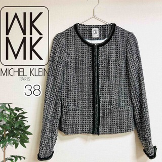 MK MICHEL KLEIN - ✳︎MK MICHEL KLEIN PARIS✳︎ノーカラーツイードジャケット