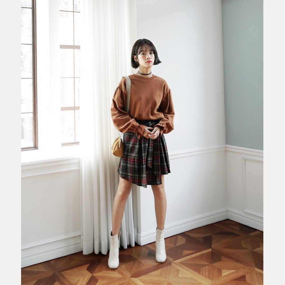 dholic(ディーホリック)のdholic check wrap skirt レディースのスカート(ミニスカート)の商品写真