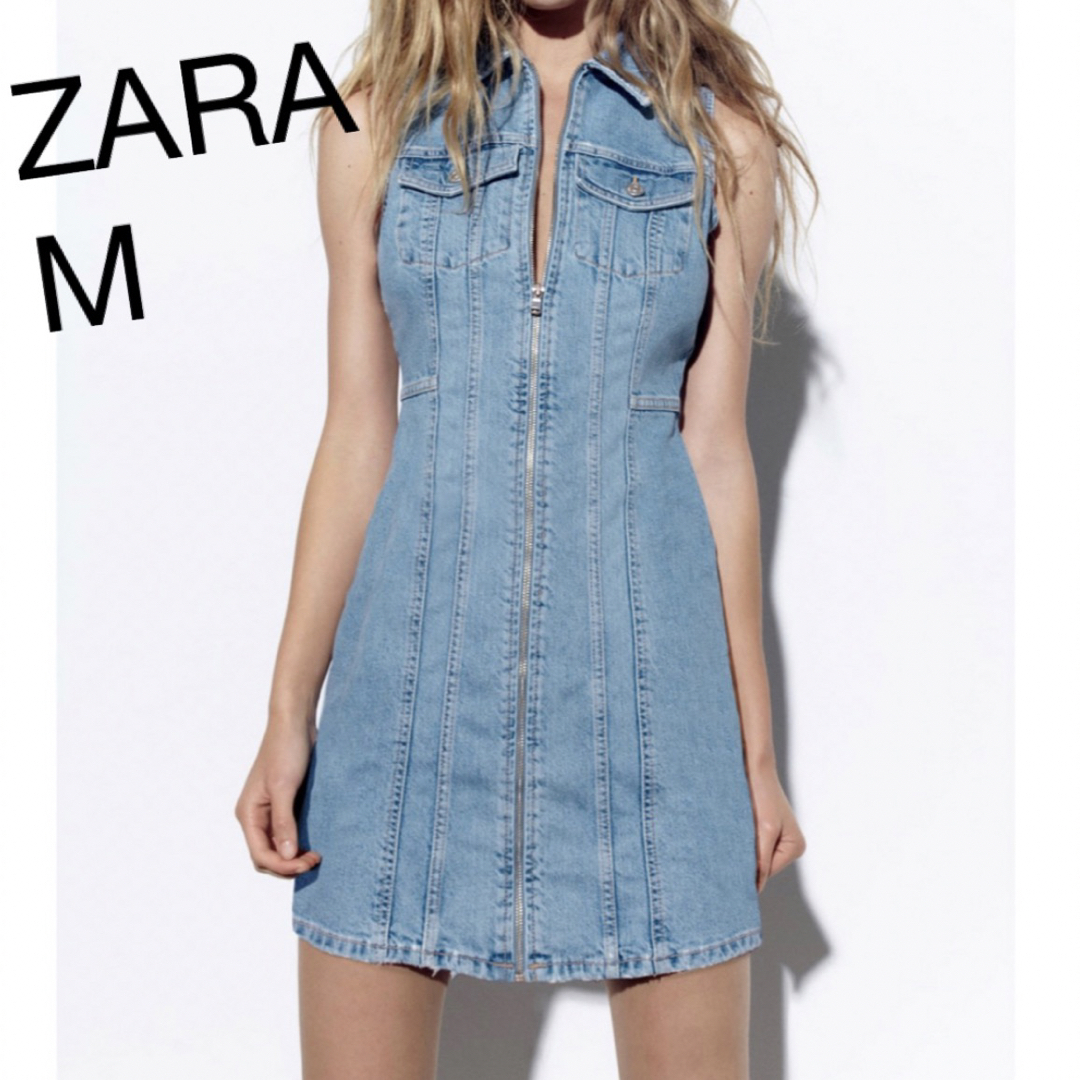 ZARA(ザラ)のTRF デニムワンピース レディースのワンピース(ミニワンピース)の商品写真