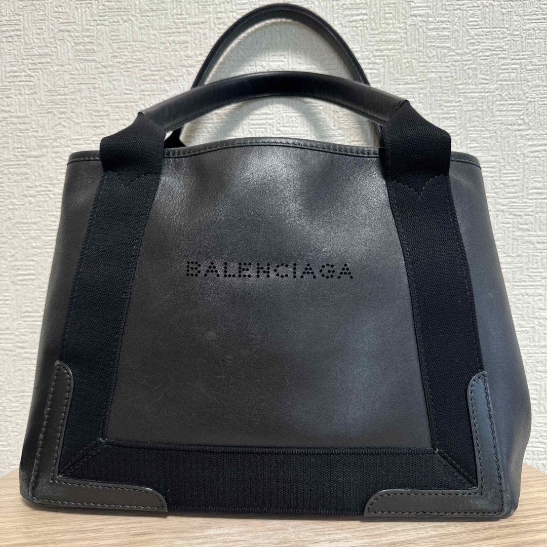 【正規品】バレンシアガ✨ネイビーカバ S レザー