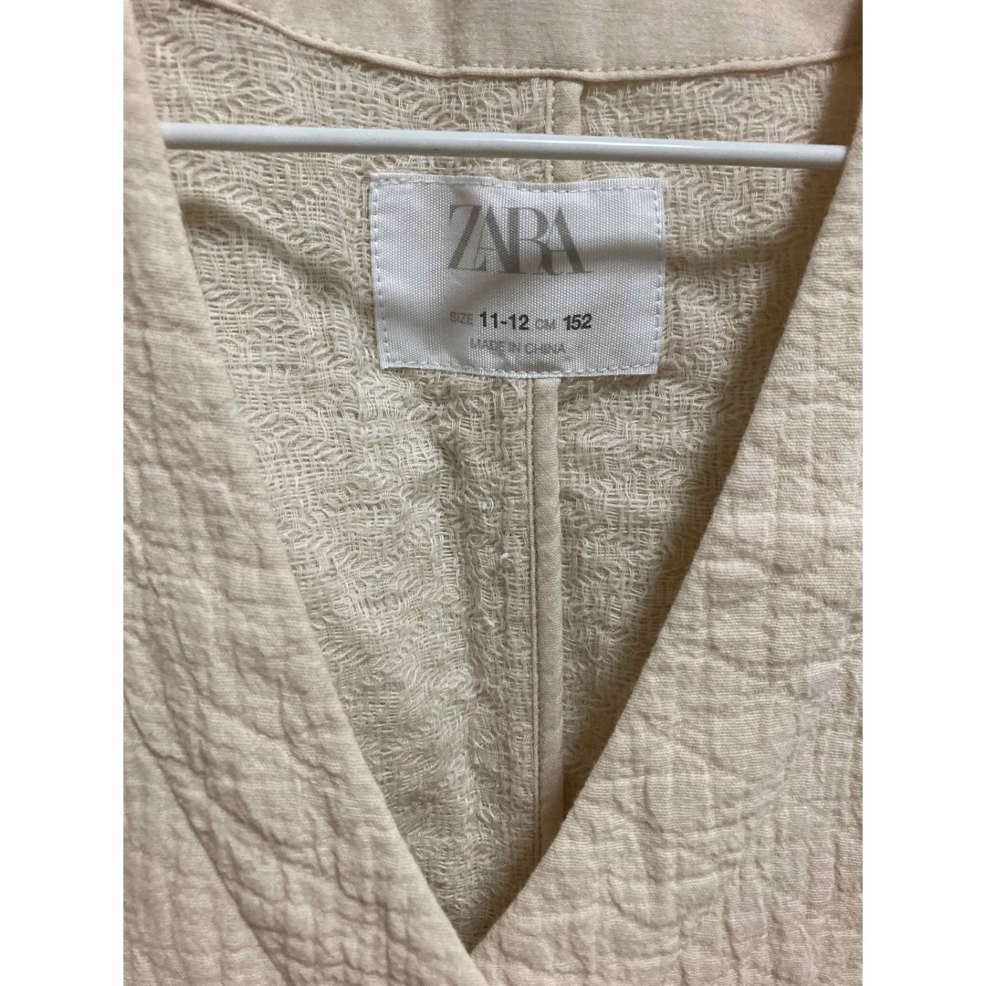 ZARA(ザラ)のzara ザラ 152cm コットンベスト  キッズ/ベビー/マタニティのキッズ服女の子用(90cm~)(カーディガン)の商品写真