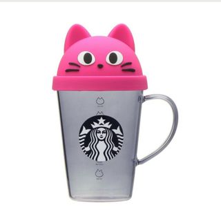 スターバックス(Starbucks)のハロウィン2023シリコンリッド耐熱グラスマグキャット384ml(タンブラー)