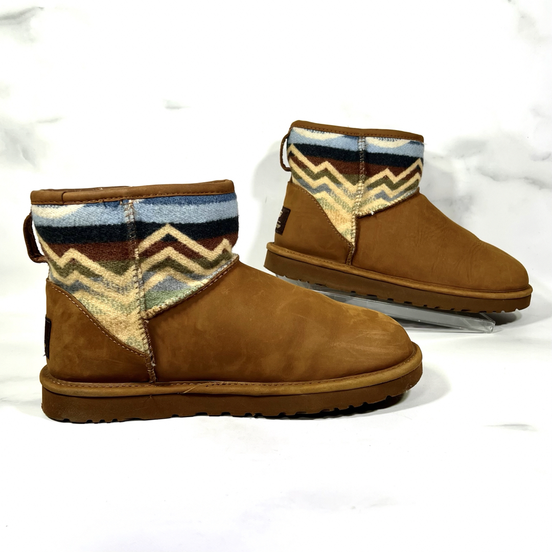 UGG(アグ)の【美品】UGG PENDLETON クラシック ミニ ブーツ ブラウン 26.0 メンズの靴/シューズ(ブーツ)の商品写真