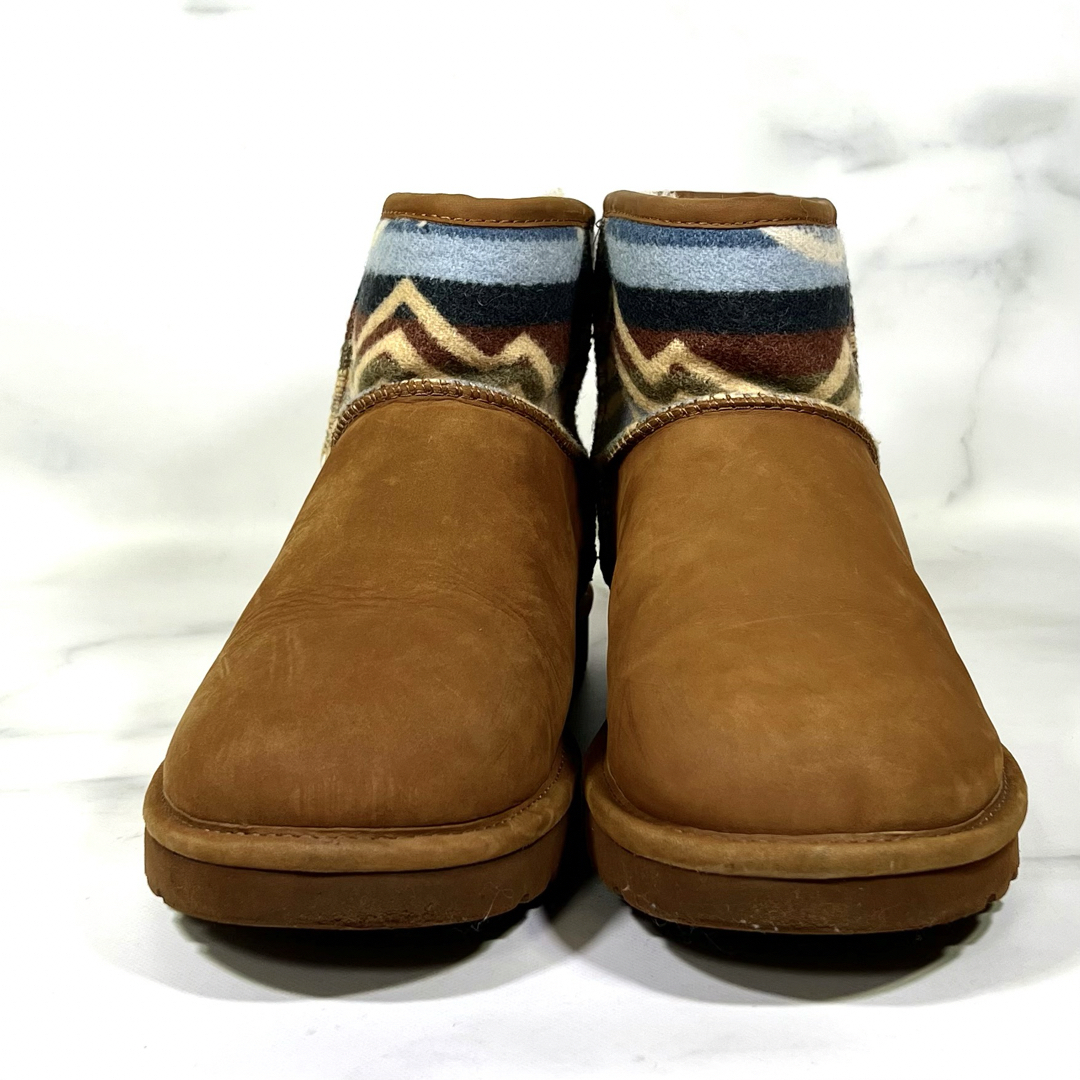 UGG(アグ)の【美品】UGG PENDLETON クラシック ミニ ブーツ ブラウン 26.0 メンズの靴/シューズ(ブーツ)の商品写真