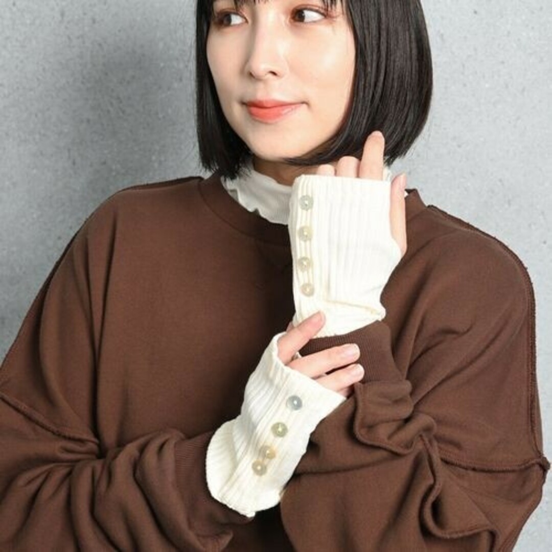 Arinomama アームカバー アイボリー レディースのファッション小物(手袋)の商品写真